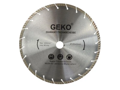 GEKO Kotouč diamantový řezný turbo-segmentový, 350x10x32mm GEKO Kotouč diamantový řezný turbo-segmentový, 350x10x32mm