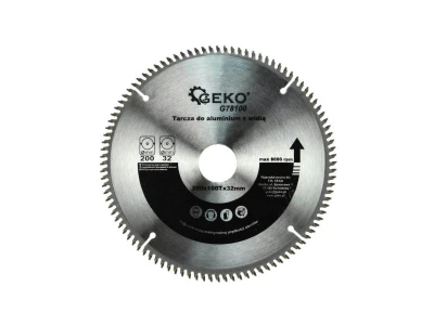 GEKO Kotouč řezný na hliník + redukce, 200x32 mm 100T GEKO Kotouč řezný na hliník + redukce, 200x32 mm 100T