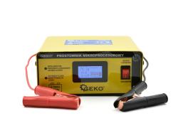 GEKO Mikroprocesorová nabíječka autobaterií LCD 12/24V