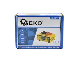 GEKO Mikroprocesorová nabíječka autobaterií LCD 12/24V