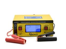 GEKO Mikroprocesorová nabíječka autobaterií LCD 6/12/24V GEKO