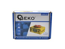 GEKO Mikroprocesorová nabíječka autobaterií LCD 6/12/24V GEKO