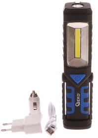 GEKO Montážní LED lampa, 230/12V, 3W-240, Li-on aku