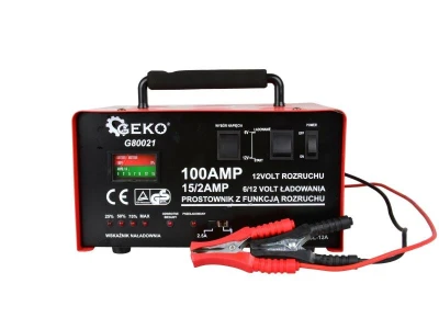 GEKO Nabíječka autobaterií se startem 6/12V, 100A GEKO