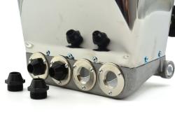 GEKO Omítací pistole pneumatická, pro cementové omítky na stěny + 4 trysky