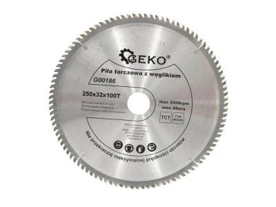 GEKO Pilový kotouč TCT 250x32x80T + kroužek 25,4mm