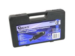 GEKO Pneumatická přímá bruska s příslušenstvím, 3 nebo 6mm, 1/4[34], 18000/min