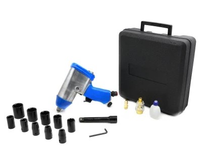 GEKO Pneumatický rázový utahovák 1/2", 300Nm s příslušenstvím GEKO Pneumatický rázový utahovák 1/2", 300Nm s příslušenstvím