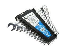 GEKO Sada klíčů očkoplochých, 12ks, 6-22mm, plast. držák