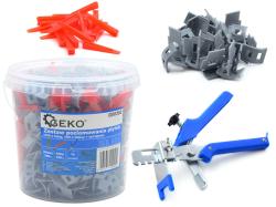 GEKO Sada nástrojů pro vyrovnávání obkladů (300x spony, 100x klíny, 1x kleště) GEKO Sada nástrojů pro vyrovnávání obkladů (300x spony, 100x klíny, 1x kleště)
