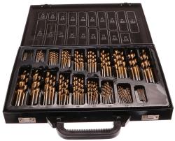 GEKO Sada vrtáků do železa, HSS 170ks, titanový potah, GEKO, Rozbitý kufr
