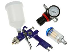 GEKO Stříkací pistole 1,4 mm s regulátor a odkalovačem