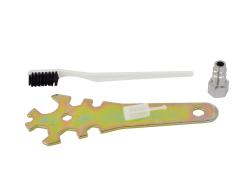 GEKO Stříkací pistole HVLP 1,4mm max. 4bar + redukce s manometrem