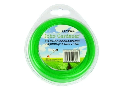 GEKO Struna do sekačky, 2,4mm, 10m, hvězdivocý profil, nylon GEKO Struna do sekačky, 2,4mm, 10m, hvězdivocý profil, nylon