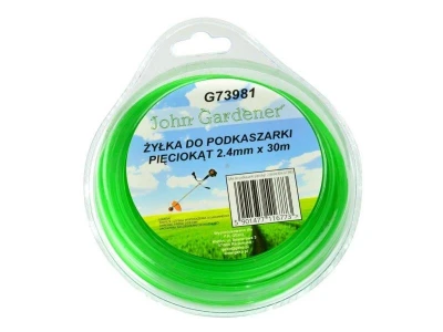 GEKO Struna do sekačky, 2,4mm, 30m, hvězdivocý profil, nylon GEKO Struna do sekačky, 2,4mm, 30m, hvězdivocý profil, nylon