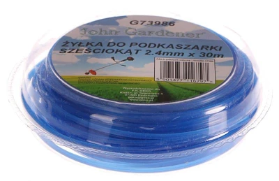 GEKO Struna do kosačky modrá, 2,4mm, 30m, hviezdicový profil, nylon