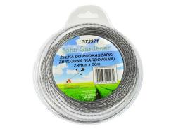 GEKO Struna do sekačky zesílená, 2,4mm, 50m, zvlněný profil, nylon GEKO Struna do sekačky zesílená, 2,4mm, 50m, zvlněný profil, nylon
