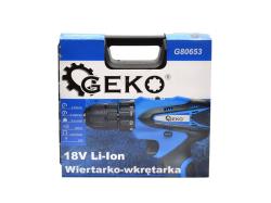 GEKO Vrtačka/ šroubovák 18V Li-Ion 2xAKU