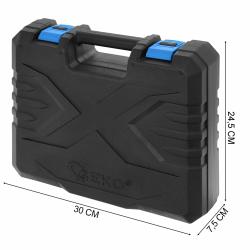 GEKO Vrtačka/ šroubovák s funkcí příklepu 21V 2x 2ah baterie