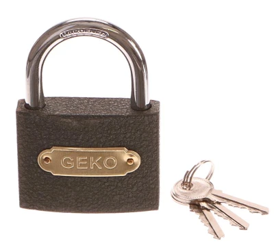 GEKO Zámek visací, 75mm, 3 klíče GEKO Zámek visací, 75mm, 3 klíče