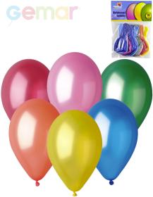 Gemar Balónky nafukovací 26cm Metalické barevné set 10ks v sáčku Gemar Balónky nafukovací 26cm Metalické barevné set 10ks v sáčku