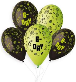 Gemar Balónky nafukovací 26cm potisk narozeniny HAPPY B-DAY set 5ks Gemar Balónky nafukovací 26cm potisk narozeniny HAPPY B-DAY set 5ks