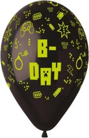 Gemar Balónky nafukovací 26cm potisk narozeniny HAPPY B-DAY set 5ks