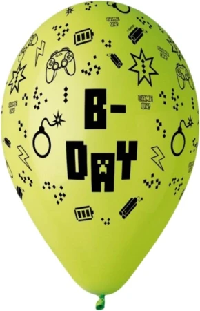 Gemar Balónky nafukovací 26cm potisk narozeniny HAPPY B-DAY set 5ks