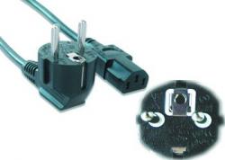 C-TECH Kabel síťový 3m VDE 220/230V napájecí C-TECH Kabel síťový 3m VDE 220/230V napájecí
