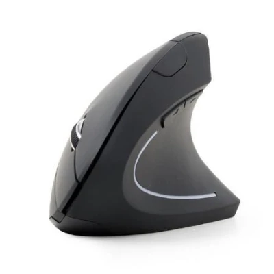 Gembird Myš MUSW-ERGO-01, vertikální, černá, bezdrátová, USB receiver Gembird Myš MUSW-ERGO-01, vertikální, černá, bezdrátová, USB receiver