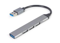 Gembird USB hub 4-portový USB 3.1 (Gen 1),stříbrný Gembird USB hub 4-portový USB 3.1 (Gen 1),stříbrný
