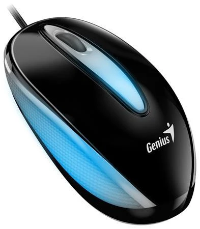 Genius DX-Mini / Myš, drátová, optická, 1000DPI, 3 tlačítka, USB, RGB LED, černá Genius DX-Mini / Myš, drátová, optická, 1000DPI, 3 tlačítka, USB, RGB LED, černá