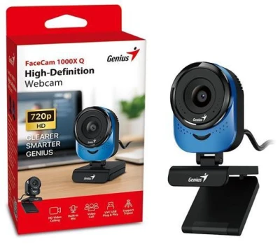 Genius FaceCam 1000X Q, Webkamera, HD 720p, mikrofon, USB 2.0, modrá Genius FaceCam 1000X Q, Webkamera, HD 720p, mikrofon, USB 2.0, modrá