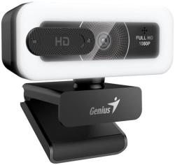 Genius FaceCam Light Webkamera, Full HD 1080p, LED osvětlení, vestavěný mikrofon, krytka soukromí, USB/C, černá