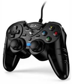 Genius GX Gaming GX-17UV, Gamepad, drátový, vibrační, pro PC a PS3, USB, černý Genius GX Gaming GX-17UV, Gamepad, drátový, vibrační, pro PC a PS3, USB, černý