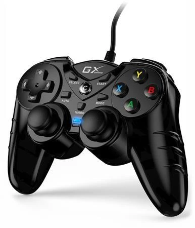 Genius GX Gaming GX-17UV, Gamepad, drátový, vibrační, pro PC a PS3, USB, černý Genius GX Gaming GX-17UV, Gamepad, drátový, vibrační, pro PC a PS3, USB, černý