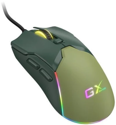 Genius GX Gaming Scorpion M700, Myš, herní, drátová, optická, 800-7200DPI, 6 tlačítek, RGB podsvícení, USB, zelená