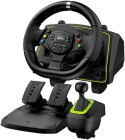 Genius GX Gaming SpeedMaster X2, Volant, pedály, řadicí páka, pro PC, PS3, PS4, PS5*, Xbox One, Xbox Series X a Xbox 360 Genius GX Gaming SpeedMaster X2, Volant, pedály, řadicí páka, pro PC, PS3, PS4, PS5*, Xbox One, Xbox Series X a Xbox 360
