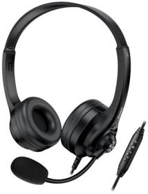 Genius HS-235U AI Headset, drátový, náhlavní, mikrofon, Copilot, ovládání hlasitosti, kabel 2,4m, USB, černý Genius HS-235U AI Headset, drátový, náhlavní, mikrofon, Copilot, ovládání hlasitosti, kabel 2,4m, USB, černý