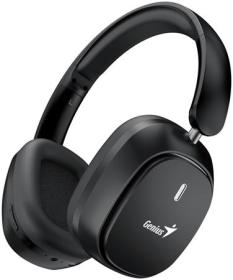 Genius HS-820BT Headset, náhlavní, bezdrátový, skládací, mikrofon, 40mm měniče, BT 5.4, 22h výdrž, USB-C,3.5mm jack,čer.