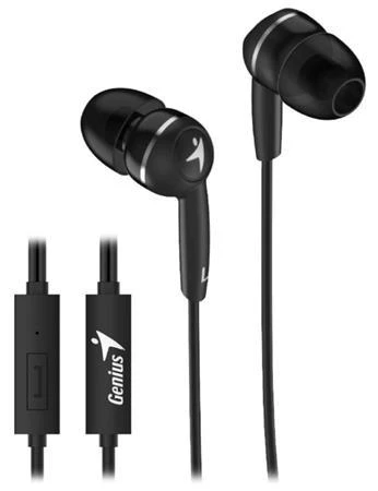 Genius HS-M320 černý, Headset, drátový, do uší, mikrofon, 3,5mm jack 4 pin, černý Genius HS-M320 černý, Headset, drátový, do uší, mikrofon, 3,5mm jack 4 pin, černý