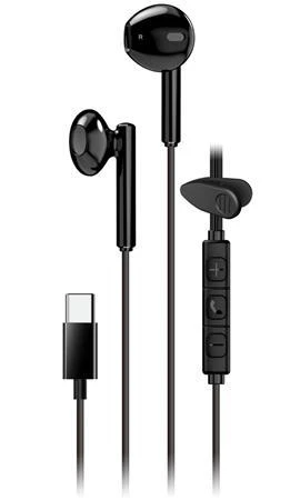 Genius HS-M366 Headset, drátový, do uší, mikrofon, ovládání hlasitosti, 360° rotační klip, USB-C, černý Genius HS-M366 Headset, drátový, do uší, mikrofon, ovládání hlasitosti, 360° rotační klip, USB-C, černý