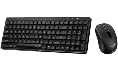 Genius LuxeMate Q8100 Set klávesnice a myši, bezdrátový, CZ+SK layout, 2,4GHz, USB přijímač, černý Genius LuxeMate Q8100 Set klávesnice a myši, bezdrátový, CZ+SK layout, 2,4GHz, USB přijímač, černý