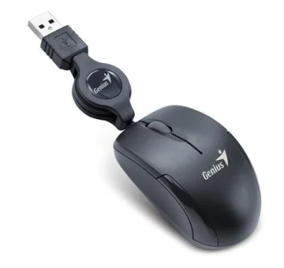 Genius Micro Traveler V2/ drátová/ 1200 dpi/ USB/ černá Genius Micro Traveler V2/ drátová/ 1200 dpi/ USB/ černá