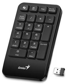 Genius NumPad 1000, Klávesnice, numerická, bezdrátová, Copilot klávesa, 2,4GHz, mini USB přijímač, černá Genius NumPad 1000, Klávesnice, numerická, bezdrátová, Copilot klávesa, 2,4GHz, mini USB přijímač, černá