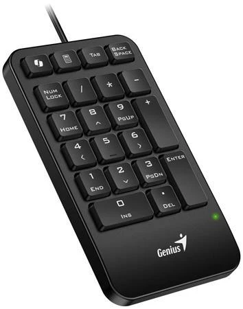 Genius NumPad 125, Klávesnice, numerická, drátová, slim design, Copilot klávesa, USB-C, černá