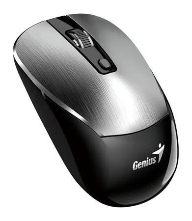Genius NX-7125 Myš, bezdrátová, optická, 1200DPI, 4 tlačítka, Copilot, 2,4GHz, USB-A, 1× AA baterie, černo-stříbrná Genius NX-7125 Myš, bezdrátová, optická, 1200DPI, 4 tlačítka, Copilot, 2,4GHz, USB-A, 1× AA baterie, černo-stříbrná