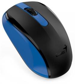 Genius NX-8008S, Myš, bezdrátová, optická, 1200dpi, 3 tlačítka, USB, modro-černá Genius NX-8008S, Myš, bezdrátová, optická, 1200dpi, 3 tlačítka, USB, modro-černá