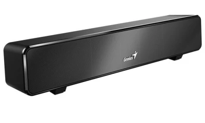 Genius Repro USB SoundBar 100, drátový, 6W, USB, 3,5mm jack, černý