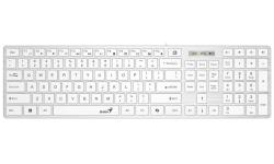 Genius Slimstar 126 Klávesnice, drátová, CZ+SK layout, Copilot klávesa, USB,tenká, bílá Genius Slimstar 126 Klávesnice, drátová, CZ+SK layout, Copilot klávesa, USB,tenká, bílá